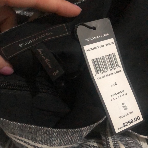 BCBG Striped Cutout Sundress - Picture 6 of 6